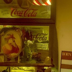 Vintage Coca-Cola Framed Mirror 23"x19"